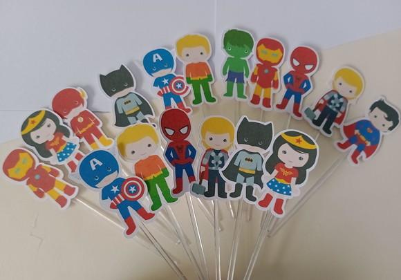 Topper para Docinhos- Super Heróis
