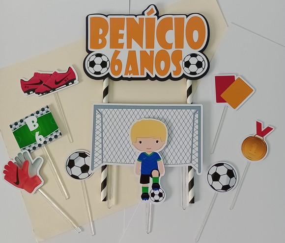 Topo de Bolo/cake Topper Futebol 2