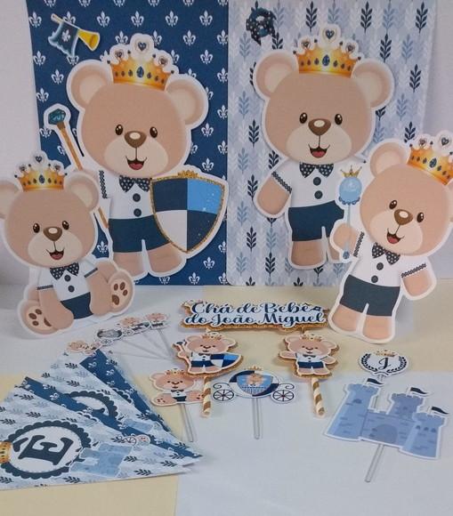 Kit Festa Só Um Bolinho Ursinho Realeza