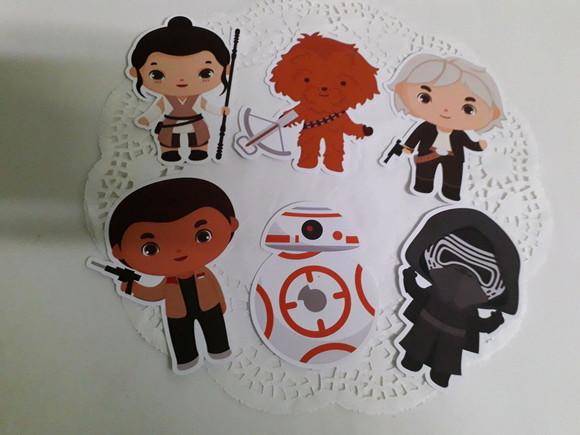 Apliques para Tubetes Star Wars Cute