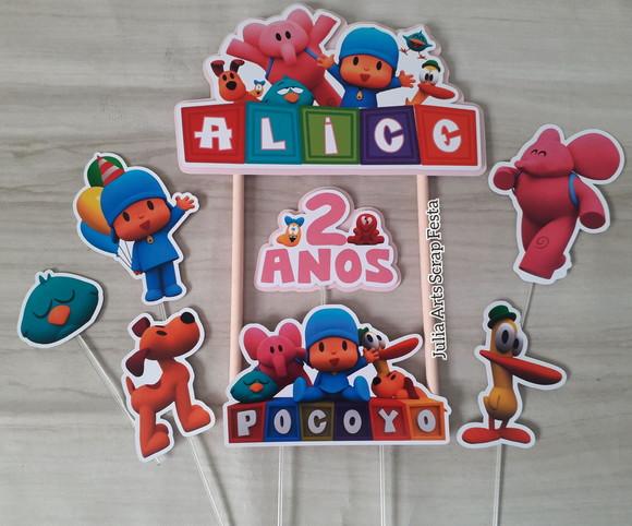 Topo de Bolo/Cake Topper Pocoyo 2