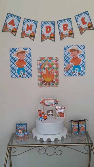 Kit Festa Só Um Bolinho Festa Junina Menino 1