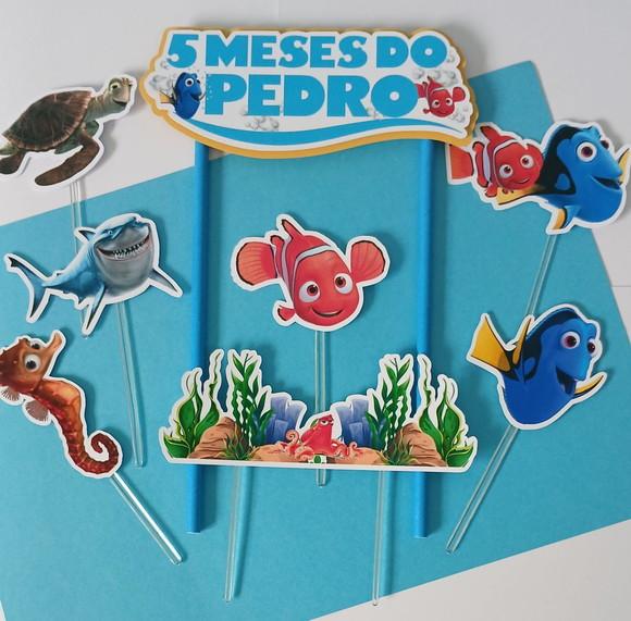 Topo de Bolo/cake Topper Procurando Nemo