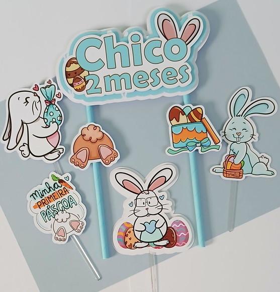 Topo de Bolo/cake Topper Páscoa 2