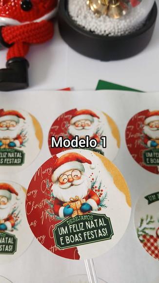 100 Rótulos Adesivos de Natal