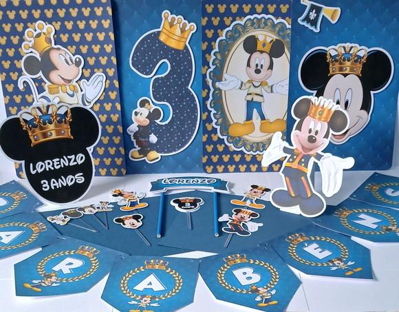 Kit Festa Só Um Bolinho Mickey Realeza