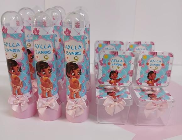 Kit Personalizado Moana Baby 40 Peças