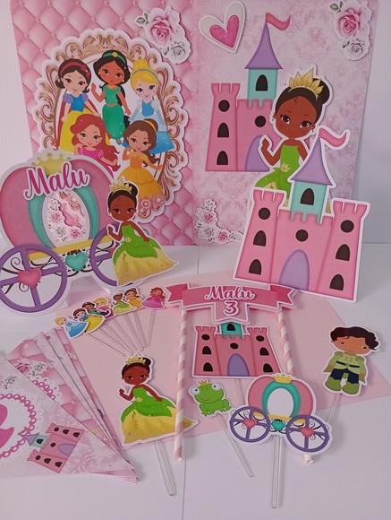 Kit Festa Só Um Bolinho Princesas da Disney 3