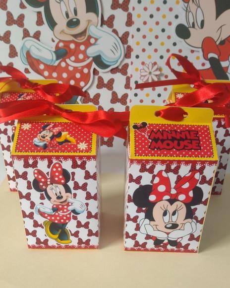 Caixa Milk Minnie Vermelha