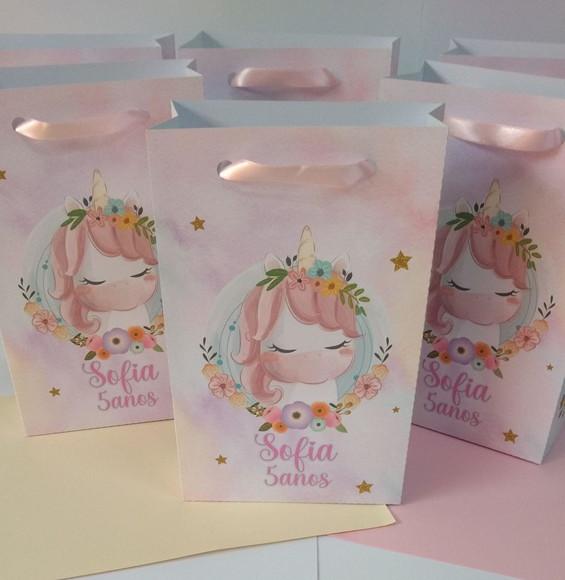 Sacolinha Personalizada Unicórnio 2
