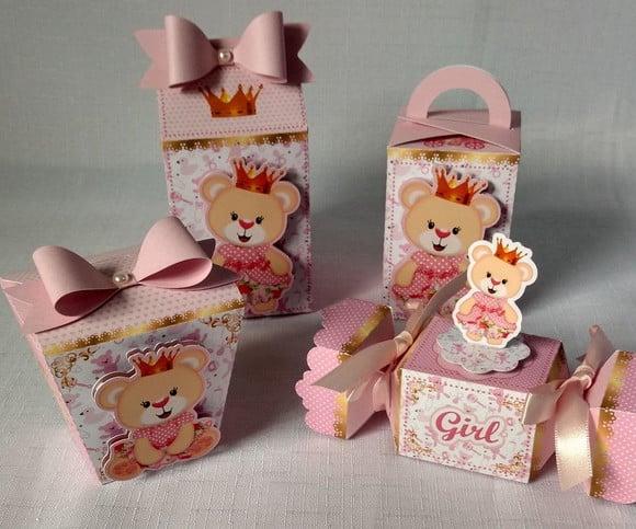 Kit Festa Personalizado Ursinha Princesa- 20 Peças