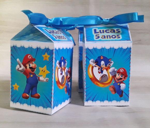 Caixa Milk Sonic e Marios