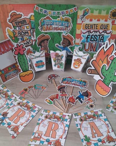 Kit Festa Só Um Bolinho Festa Junina 4 -leia a Descrição