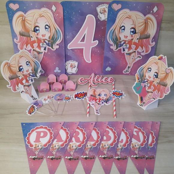 Kit Festa Só Um Bolinho Arlequina 3