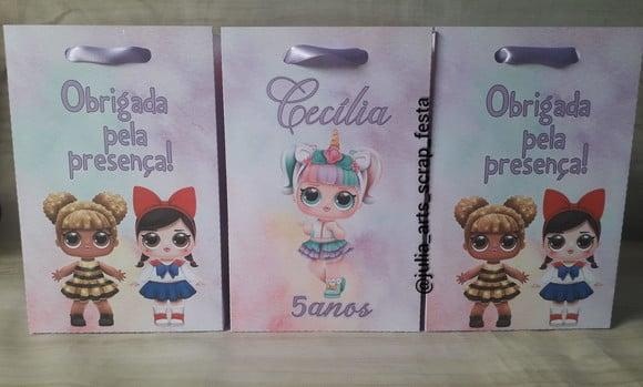 Sacolinha Personalizada Lol Surprise 2 - Atenção ao Tamanho