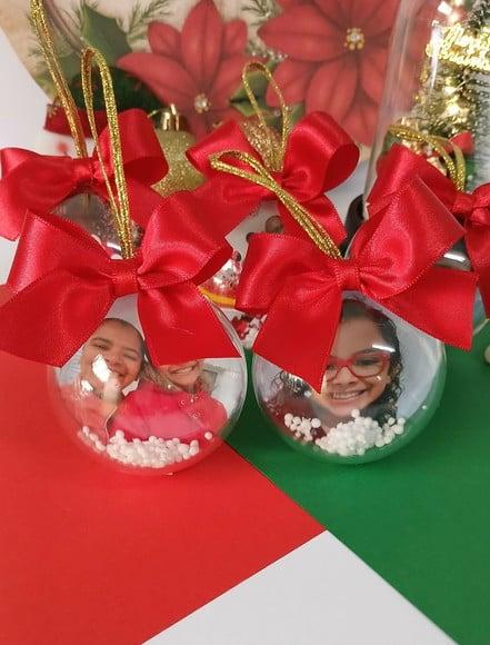 Bolinhas de Natal Personalizadas com Fotos, Esferas de Natal