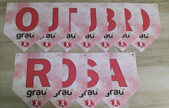 Bandeirolas Outubro Rosa