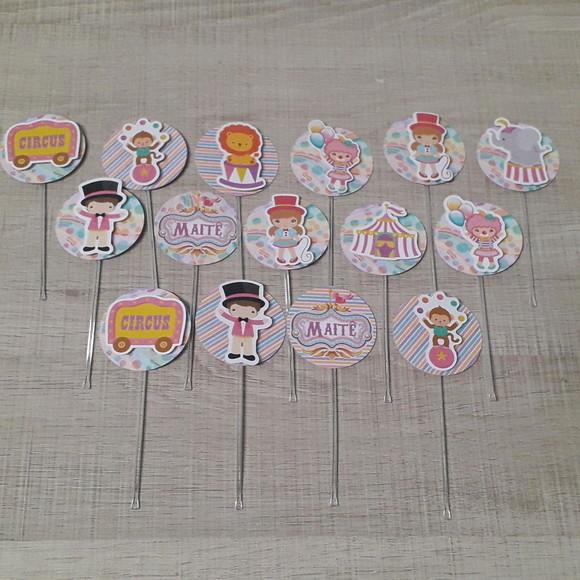 Topper para docinhos Circo