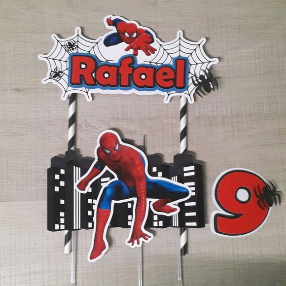 Topo de Bolo/Cake Topper Homem Aranha 3