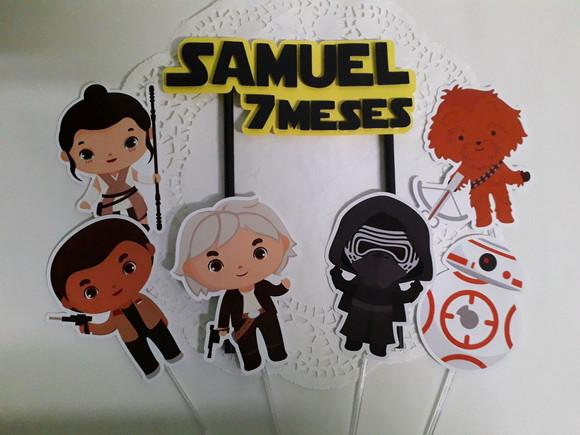 Topo de Bolo/cake Topper Star Wars Cute