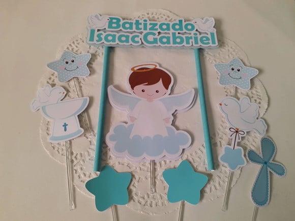 Topo de Bolo/Cake Topper Batizado 7