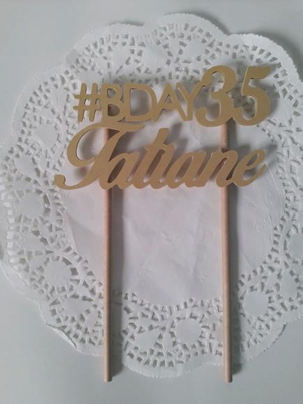 Topo de Bolo/Cake Topper BDAY