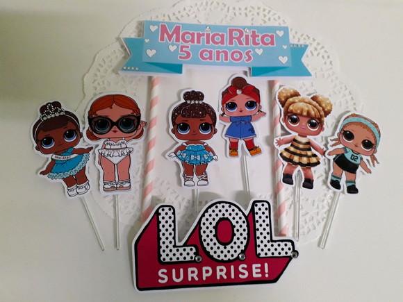 Topo de Bolo/cake Topper Lol 2