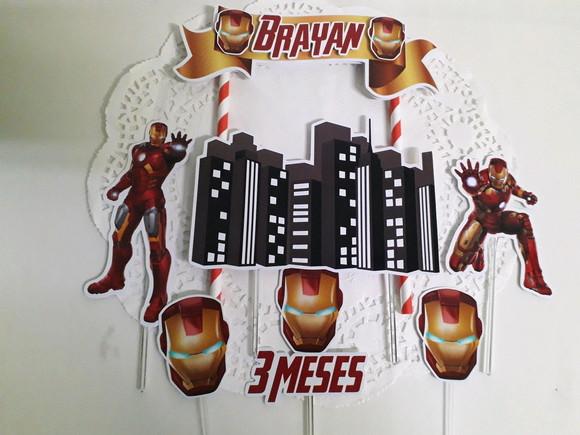 Topo de Bolo/cake Topper Homem de Ferro