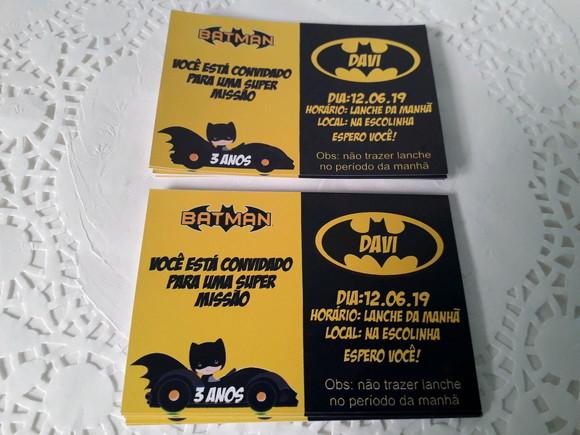 Convite Personalizado Batman