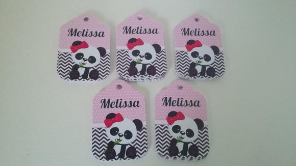 Tag Personalizada Ursinho Panda