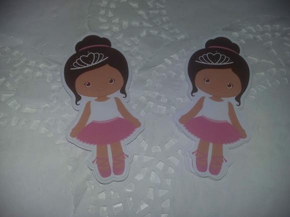 Apliques para Tubetes - Bailarina