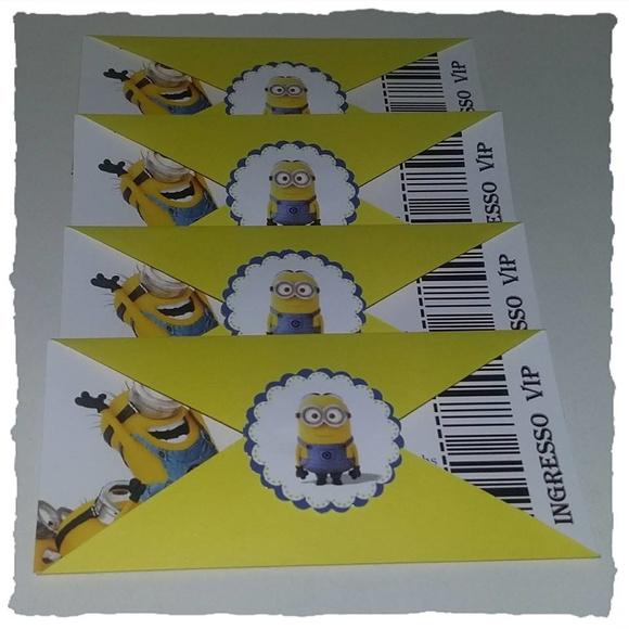 Convite Ingresso Minions