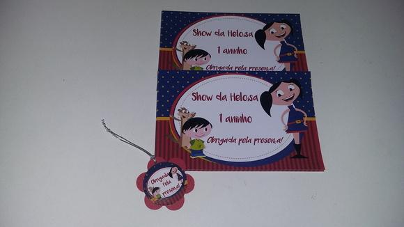 Adesivo p/ Sacola +tag de Agradecimento