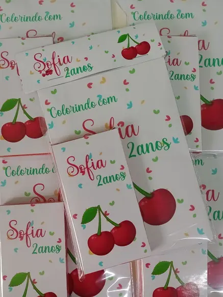Kit Livrinho para Colorir -cerejinha