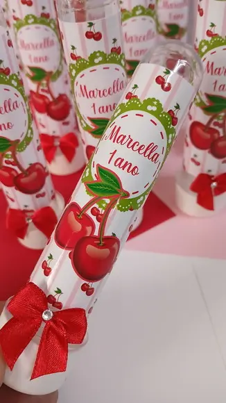Tubetes Personalizados Cerejinha