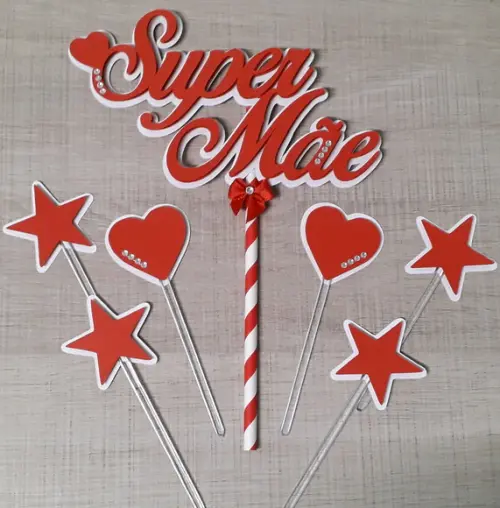 Topo de Bolo Dia das Mães