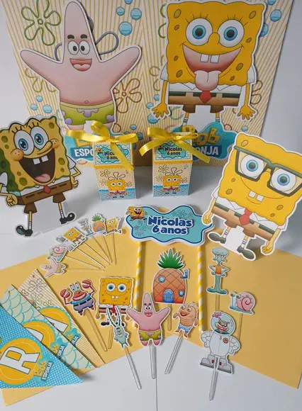 Kit Festa Só Um Bolinho Bob Esponja