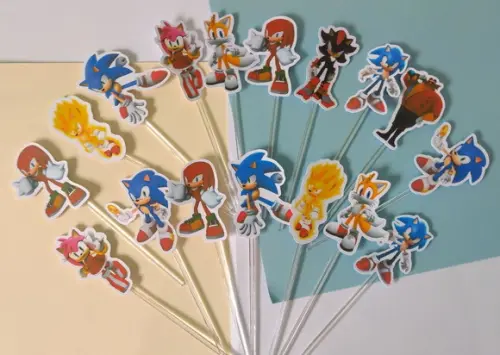 Toppers para Docinhos Sonic