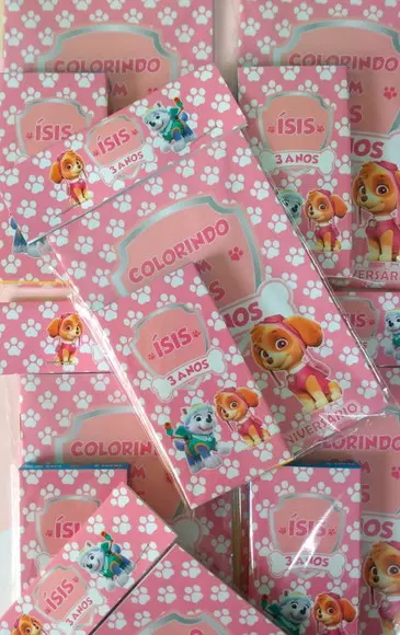 Kit Livrinho para Colorir -patrulha Canina Skye e Everest