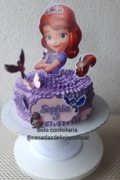 Topo de Bolo/Cake Topper Princesa Sofia 2