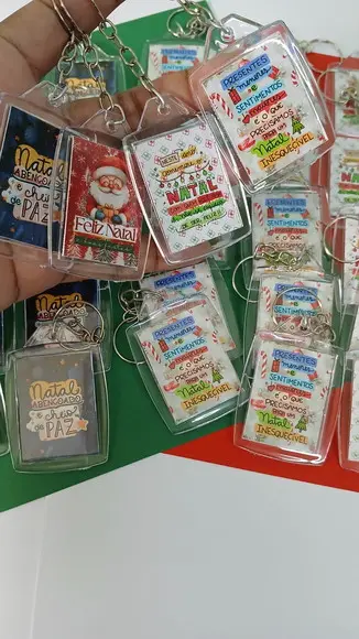 Chaveiros em Acrílico Personalizado Natal