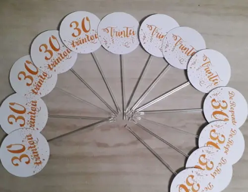 Toppers para Docinhos 30 Anos