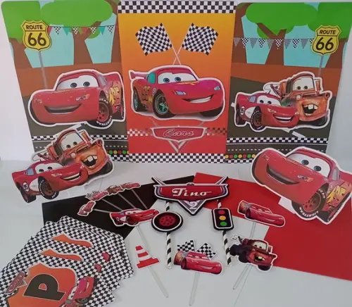 Kit Festa Só Um Bolinho Carros- Mcqueen