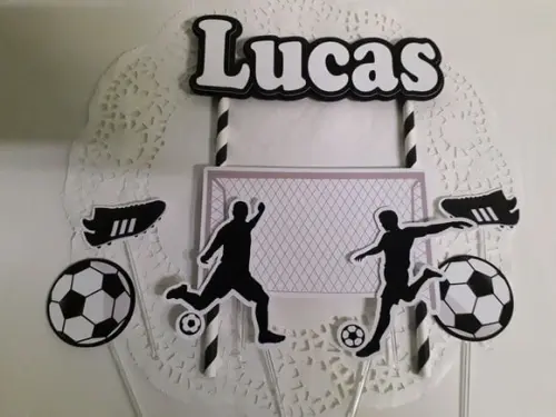 Topo de Bolo/cake Topper Futebol