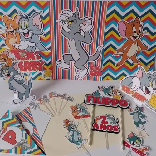 Kit Festa Só Um Bolinho Tom e Jerry