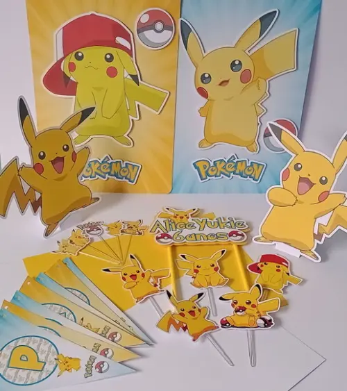Kit Festa Só Um Bolinho Pikachu