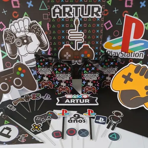 Kit Festa Só Um Bolinho Vídeo Game 2- Atenção ao Prazo