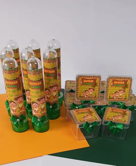 Kit Festa Personalizado 40 Peças Léo, o Guarda da Floresta