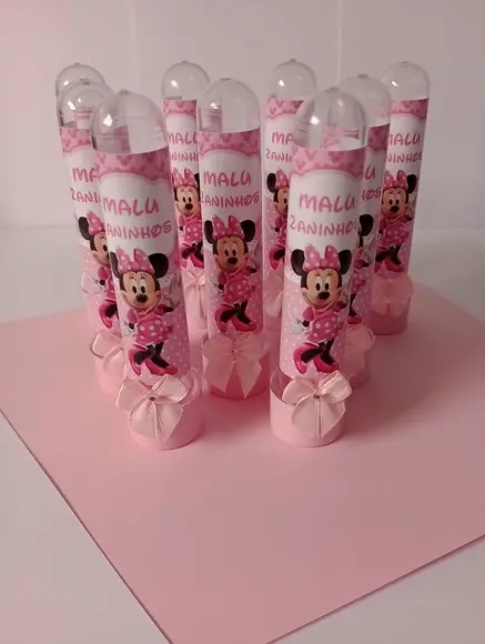 Tubete Personalizado Minnie Rosa
