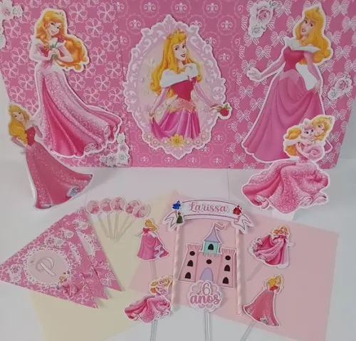 Kit Festa Só Um Bolinho Princesa Aurora - Bela Adormecida